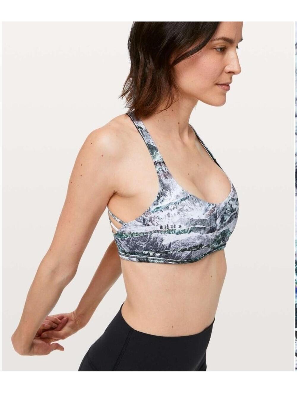 Lululemon Free To Be Bra Wild Sports Bra Springscape Outdoors size 4
